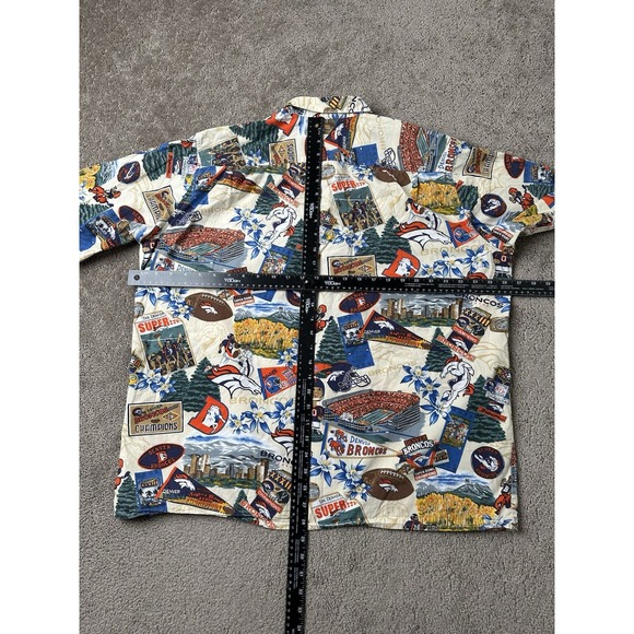 Vintage Shirt Reyn Spooner NFL Denver Broncos Hawaiian Tailored in Hawaii, Sz XL - Picture 7 of 7